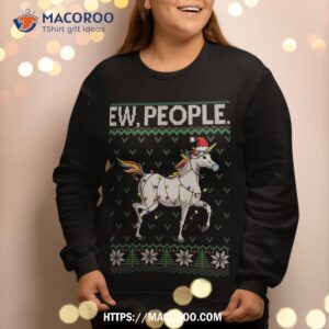 unicorn face mask ew people ugly christmas sweatshirt sweatshirt 2