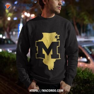 University Of Michigan M Den Chicago Pop Up Sweatshirt