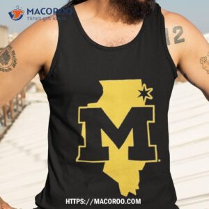 University Of Michigan M Den Chicago Pop Up Tank Top 3