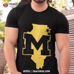University Of Michigan M Den Chicago Pop Up T Shirt