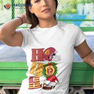 usc trojans ho ho ho christmas shirt tshirt 1