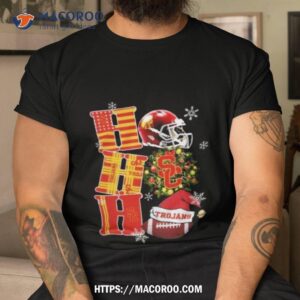 Usc Trojans Ncaa Ho Ho Ho Christmas Tshirt