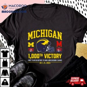 Valiant University Of Michigan Football 1000th Win 2023 Shirt