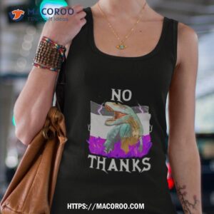 Vasaricore No Thanks Asexual Flag Shirt