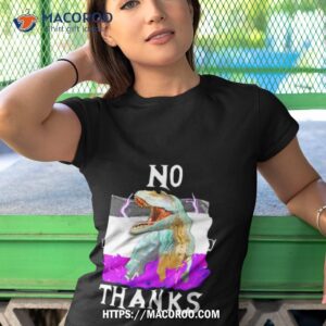 Vasaricore No Thanks Asexual Flag Shirt