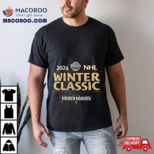 Vegas Golden Knights 2024 Nhl Winter Classic Text Driven T Shirt