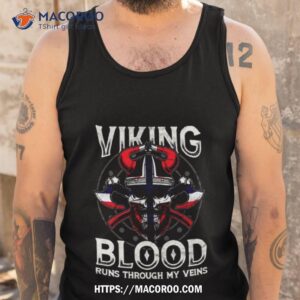 Viking Blood Norwegen Flag Skull Norwegian Tank Top