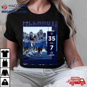 Villanova Wildcats Wins 35 7 Delaware 2023 Caa Football Championship Final Score T Shirt