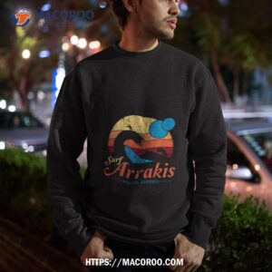 visit arrakis vintage distressed surf dune sci fi vintage movie shirt sweatshirt