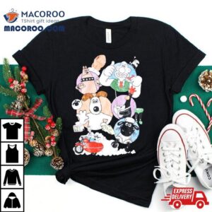 Wallace And Gromit Back Print Grey Marl Shirt