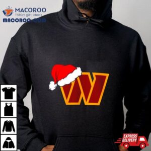 Washington Commanders Logo Santa Hat Christmas Tshirt