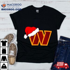 Washington Commanders Logo Santa Hat Christmas Tshirt