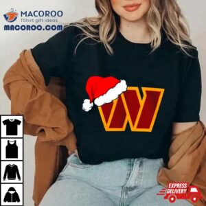 Washington Commanders Logo Santa Hat Christmas Tshirt