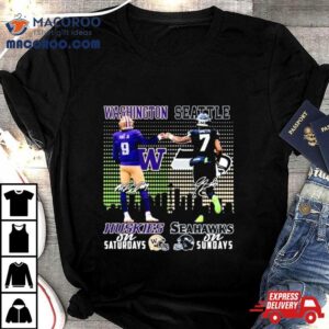 Washington Huskies On Saturdays And Seattle Seahawks On Sundays Shirt