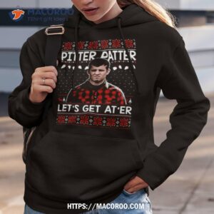 wayne letterkenny pitter patter lets get at er funny ugly christmas hoodie 3