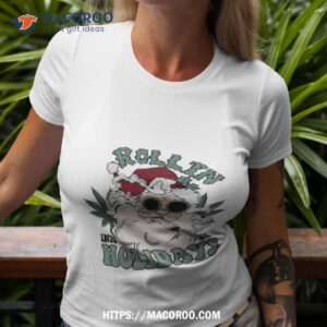 Weed Christmas Rollin’ Into The Holidays Shirt
