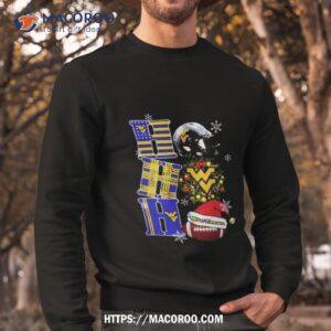West Virginia Mountaineers Ncaa Ho Ho Ho Christmas Sweatshirt