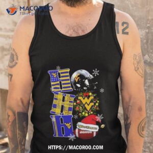 West Virginia Mountaineers Ncaa Ho Ho Ho Christmas Tank Top