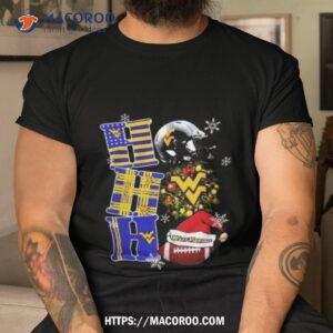 West Virginia Mountaineers Ncaa Ho Ho Ho Christmas Shirt