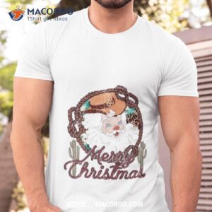 Western Santa Merry Christmas Shirt