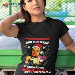 When They Realize The Eggong Is Spiked Leo Laughing Dank Meme Ugly Merry Christmas Sweater Tshirt 1