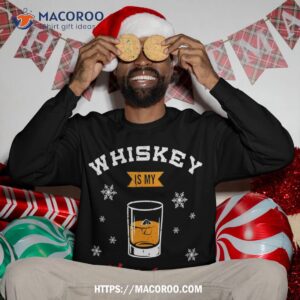 whiskey is my christmas spirit scotch ugly sweater sweatshirt sweatshirt 3
