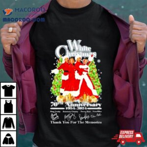 White Christmas Th Anniversary Thank You For The Memories Signatures Tshirt