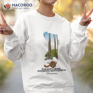 Wilson S Creek National Battlefield Map Sweatshirt 2