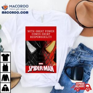 With Great Power Comes Great Responsibility Marvel Spider Man Comic Shirt