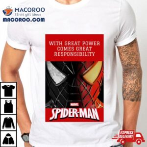 With Great Power Comes Great Responsibility Marvel Spider Man Comic Shirt