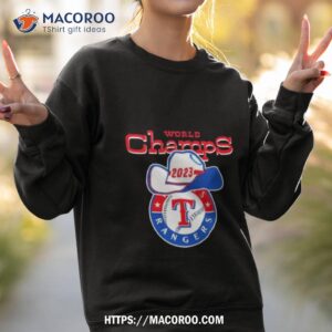 World Champs 2023 Texas Rangers Logo Cowboy Sweatshirt 2