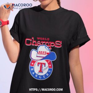 World Champs 2023 Texas Rangers Logo Cowboy T Shirt