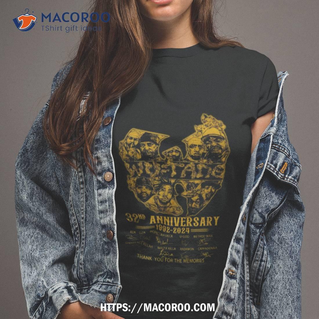 Wu Tang Clan 32nd Anniversary 1992 – 2024 Thank You For The Memories Signatures T Shirt Wu Tang Clan 32nd Anniversary 1992 – 2024 Thank You For The Memories Signatures T Shirt