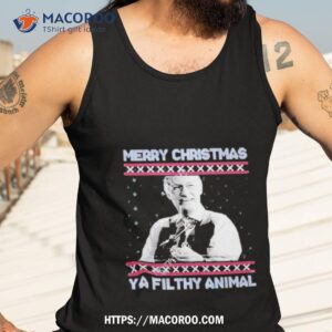 Ya Filthy Animal Tacky Merry Christmas Tank Top 3