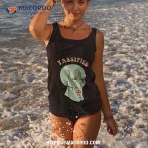 Yassified Squidward Yassification Meme Tank Top