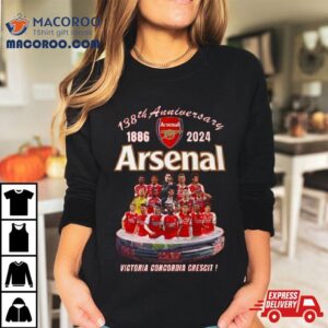 Th Anniversary Arsenal Victoria Concordia Crescit Signatures Tshirt