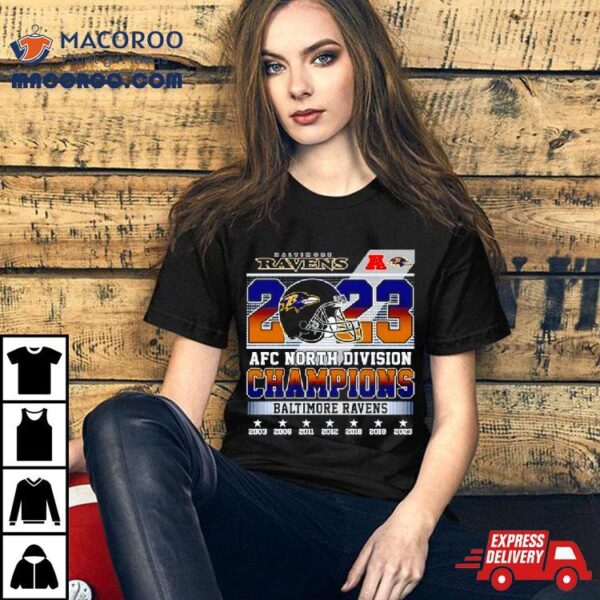 2023 Afc North Division Champions Baltimore Ravens Shirt