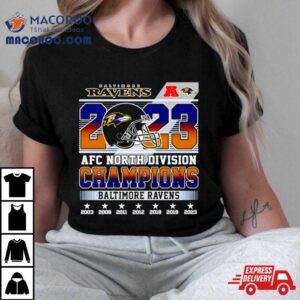 Afc North Division Champions Baltimore Ravens Tshirt