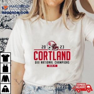 2023 Cortland Football Ncaa Diii Stagg Bowl National Champions Shirt