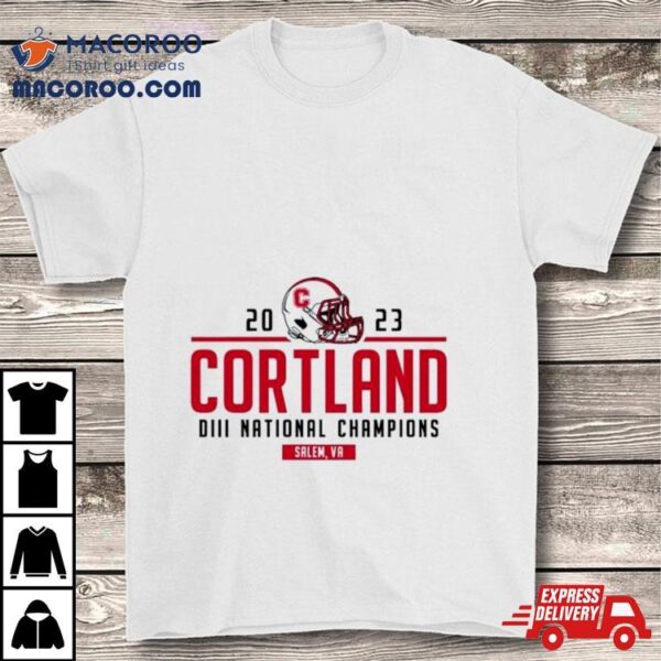 2023 Cortland Football Ncaa Diii Stagg Bowl National Champions Shirt