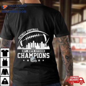 Detroit Football Skyline Nfc North Champions Tshirt