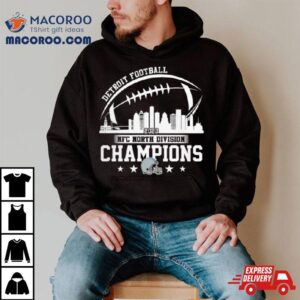 Detroit Football Skyline Nfc North Champions Tshirt