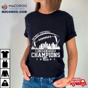 Detroit Football Skyline Nfc North Champions Tshirt