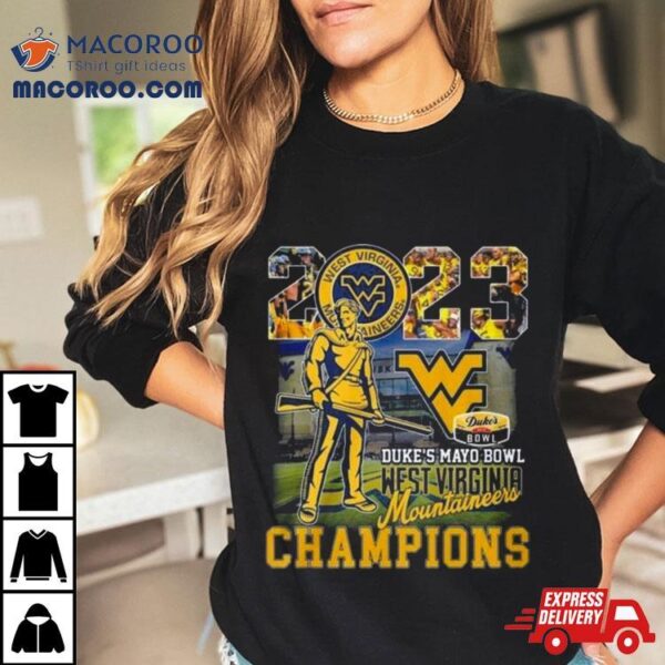 2023 Duke’s Mayo Bowl Champions West Virginia Mountaineers Shirt