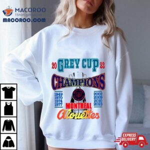 Grey Cup Champions Montreal Alouettes Tshirt