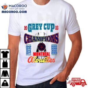 Grey Cup Champions Montreal Alouettes Tshirt