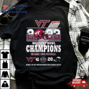 Military Bowl Champions Virginia Tech Football Tulane Football Tshirt