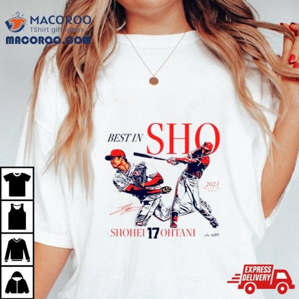 2023 Most Valuable Player Best In Sho Shohei Ohtani Mlbpa Signature T Shirt