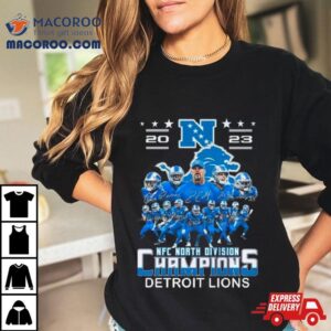2023 Nfc North Division Champions Detroit Lions Signatures Shirt