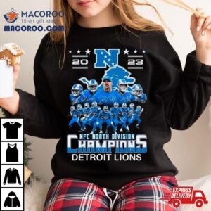 Nfc North Division Champions Detroit Lions Signatures Tshirt